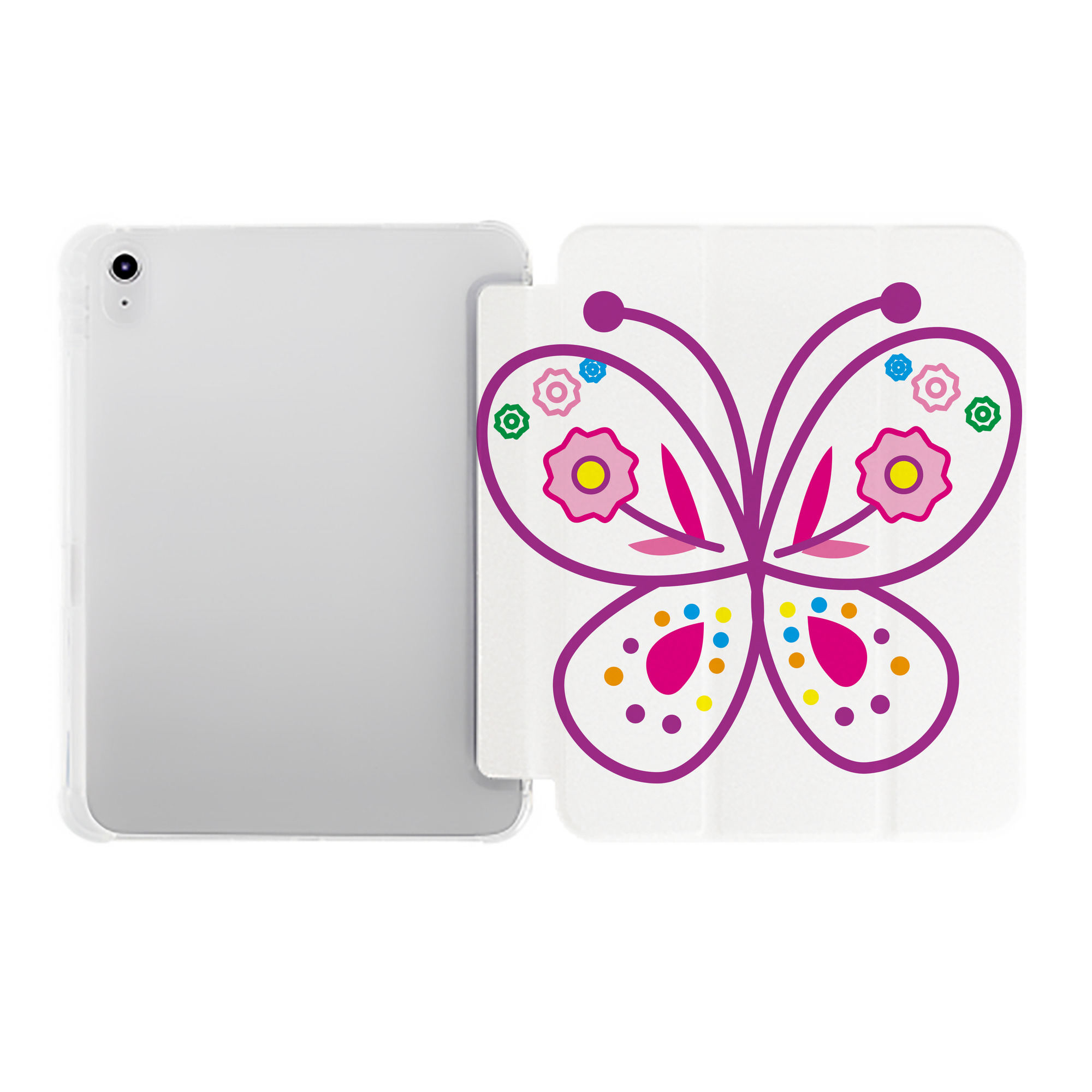 （画像用） Hello Kitty ハローキティ IPad ケース ペン収納付き 三つ折りスタンド PUレザー×シリコン 対応機種9.5/10.5/10.9インチ